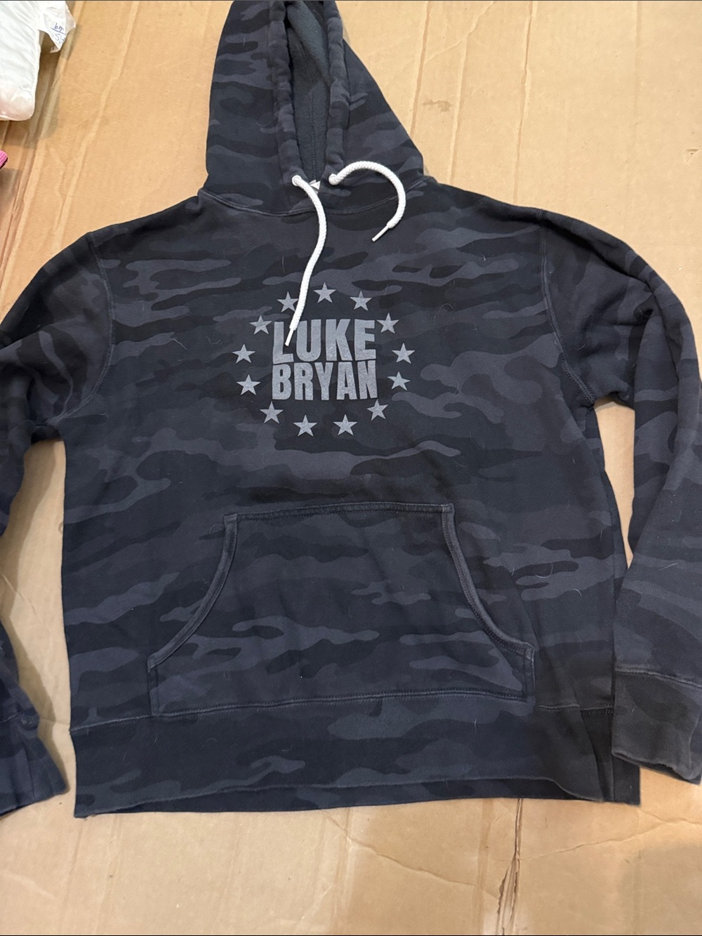 Luke Bryan Men's Black Camo Crewneck Sweater Hoodie